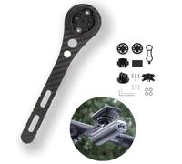 Support intégré en fibre de carbone pour Garmin - Support de guidon de vélo - Support GPS pour Garmin / Cateye / Wahoo / Bryton - Avec accessoires