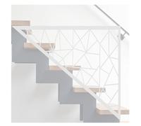 Support intérieur pour balustres d'escalier blanc - Cloison de séparation pour séparateur de pièce, café et hôtel boutique - 80 x 100 cm - Design élégant et durable