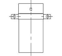 Support intermédiaire Bertrams Ewr-d 21ZSH-D150 150 x 0,6 mm, avec bague de retenue