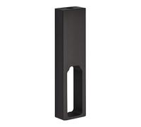 Support intermédiaire sous tablette pour tube de penderie rectangulaire - Décor : Titanium - ITAR