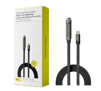 Support invisible Câble de charge avec support - Accessoires de téléphone 2 en 1 | Câble de charge ultra rapide - Pour la maison, le bureau, les voyages et l'atelier de voiture