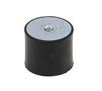 Support isolateur en caoutchouc anti-vibrations, pieds de montage d'amortisseur de bobine à filetage femelle M6/M8(M6 30x30mm)
