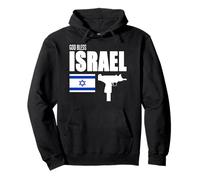 Support Israël, Drapeau israélien, God Bless Israël, Israël Uzi Sweat à Capuche