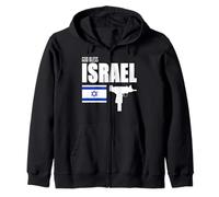 Support Israël, Drapeau israélien, God Bless Israël, Israël Uzi Sweat à Capuche