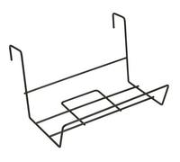 Support jardinière balcon en plastique noir, 41x18 cm