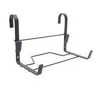 Support Jardinière Crochet Fer Plat Anthracite - 35x18 Cm - Acier Époxy