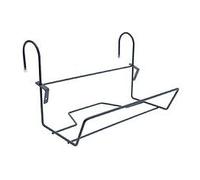 Support Jardinière Crochet Fer Rond Anthracite - 35x14 Cm - Acier Époxy