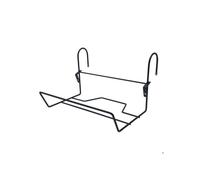 Louis Moulin Essentis Support Jardinière Fil Ø 14cm Noir - Fixation Balcon Rambarde - Acier Époxy Résistant Gel UV