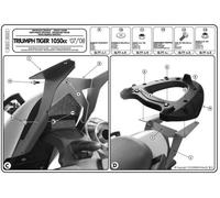 Support KAPPA pour top case TRIUMPH TIGER 1050 (07-12) (avec plaque Monokey)