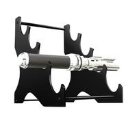 Support Katana en acrylique transparent à 4 niveaux pour sabre laser décoratif, sans perçage, pour table de bureau à domicile, baguettes de sabre laser, baguettes noires