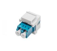 Support keystone pour adaptateur LC (avec adaptateur LC/LC duplex, monomode OS2, bleu) inclus