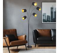 Support Lampadaire la Vie Chambre Tissu Abat-Jour Éclairage Plafonniers Réglable