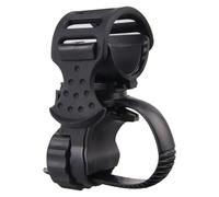 Support Lampe Vélo - Clip Torche 360°, Adaptateur | Fixation Universelle Guidon pour Phare Vélo, Attache Robuste avec Angle Réglable pour Cyclisme Urbain, Montagne Et Trajets De Nuit