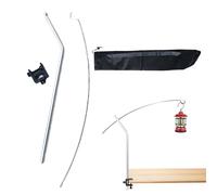 Support Lanterne Camping - Lot 3 Crochets | Accessoires Éclairage Jardin Pique-nique | Support Installation Randonnée Aluminium Inoxydable Perche Suspendue Portative
