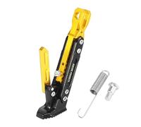 Support Latéral De Béquille De Moto, Ensemble De Supports Réglables, Pied Latéral en Alliage D'aluminium CNC, Ton Argent Noir Support béquille