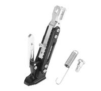 Support Latéral De Béquille De Moto, Ensemble De Supports Réglables, Pied Latéral en Alliage D'aluminium CNC, Ton Argent Noir Support béquille