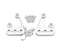 support latéral de Pédales Motocross CNC Foot Pegs Fixing Bracket Rests Pedal Mount Support Bracket Fit For Surron Light Bee X S Fit For Segway X160 X260(Silver Left Right)