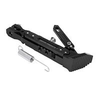 Support latéral de pied réglable, KIMISS 21 * 5 * 4 cm Bequille Laterale Moto Alliage D'aluminium Support d'horizon de cadre de moto Universelle pour NMAX 155 2015-2016 N- 125