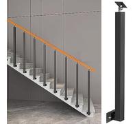 Support latéral de poteau de support de poteau de rampe d'escalier en métal, colonne de main courante d'escalier avec support réglable, pour balcon, marches intérieures/extérieures ( Color : 1 Pack ,