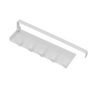 Support latéral de réfrigérateur, support magnétique pliable pour réfrigérateur avec crochets, étagère de rangement polyvalente pour réfrigérateur de cuisine pour l'organisation (Blanche)