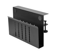 Support latéral pour Ordinateur Portable de Bureau - Support en d'aluminium pour Ordinateur Portable sur étagère | Support pour Ordinateur Portable sans perçage sous Le Bureau et Le Coussinet