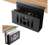 Support Latéral Pour Ordinateur Portable - En Acier - Pas De Perçage Nécessaire - Pour Macbook Pro/Air, Ordinateur Portable, Ipad, Livres - Double Couche - Noir[ZHB1174]