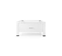Support lave-linge et sèche-linge avec tiroir - - Capacité de charge 150 kg - Blanc