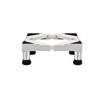 Support Lave Linge Portable Réfrigérateur Base Réglable 50-75cm Plateau réfrigérateur surélevé en Acier Inoxydable Pied Hauteur 10/15/20/25cm RéSistant à L'Humidité