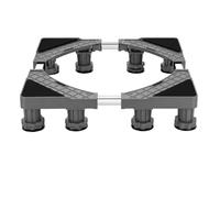 Support Lave Linge Réglable 8 Pieds - Socle Machine à Laver avec Pieds Antidérapants, Réhausseur pour Lave-Linge, Sèche-Linge, Frigo - Charge 200 kg, Longueur et largeur réglables 43-66 cm - Antivibra
