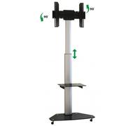 MyWall HP1DL Standduß Support pour TV 32" à 60" Rotation 90° Argent