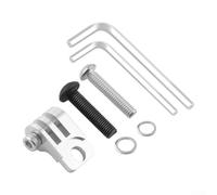 Support léger en alliage d'aluminium usiné CNC pour vélo Brompton Compatible avec tableau de code de caméra de sport (argenté)