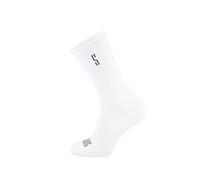 SUPPORT LineS Chaussettes de cyclisme côtelées respirantes et élastiques pour randonnée, marche, escalade, vélo, équitation, cycliste, blanc, 3-5