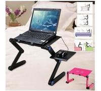 Support Lit avec Ventilateur pour iMAC Table Reglable Pliable Canape (NOIR) G