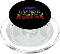 Support Live Music Support Live Musicians Groupe Amusant - PopSockets PopGrip pour MagSafe