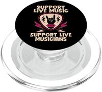 Support Live Music Support Live Musicians Groupe Amusant - PopSockets PopGrip pour MagSafe