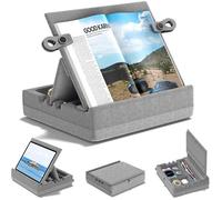 Support Livre avec Rangement Coussin Porte de Livres à Angles Multiples Coussin Tablette pour Genoux Lit et Canapé Sup PORTE BRIDON