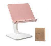Support Livre, Réglable à 4 Positions, Rose - Coffret | Pieds antidérapan, Porte-livre multifonction, Visionnage tutoriels, Pr