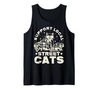 Support Local Street Cats Funny Raton laveur Opossum Cat Débardeur