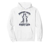 Support Local Street Cats Funny Raton Laveur Vintage Sweat à Capuche
