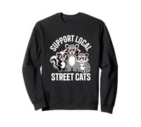 Support Local Street Cats Refuge Protection Des Animaux Amis Sweatshirt