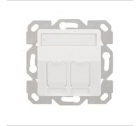 Support LogiLink NK4081 pour modules Keystone 80x80x22mm blanc montage mural pour connecteurs réseau