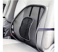 Support lombaire en maille, support lombaire de voiture avec perles de massage pour soulager la douleur dans le bas du dos, support lombaire de siège de voiture pour conducteur, chaise de bureau
