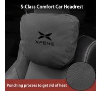 Support lombaire et appui-tête en suède pour voiture, coussin de nuque souple pour Xiaopeng Xpeng G9 X9 G6 P7 P7i P5 G3, accessoires automobiles B-Creamy White
