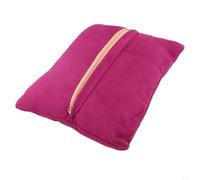 Support lombaire et cou compatible avec Mercedes S, coussin en daim pour toutes les saisons, conçu pour réduire l'inconfort causé par une position assise et une conduite prolongées (rouge vin)