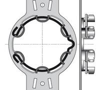 Support moteur tête étoilée SOMFY Ø50 pour caisson