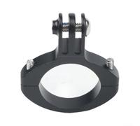 Support Lumière Arrière Vélo Aluminium 28-32mm | Alliage aluminium 6061, pour poids plume 27g, finition noire mate, pour robuste et durable(B kit)