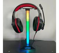 Support lumineux pour casque d'écoute de jeu, lampe de rythme sur l'oreille, support d'affichage de bureau, accessoires pour écouteurs, rvb