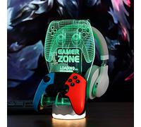 Support Lumineux pour Manette de Casque - 16 Couleurs - Lumières LED 3D - Support de Manette de Jeu - Support de Manette de Jeu Universel pour Tous Les Accessoires de Jeu - Xbox PS4 PS5 One Switch