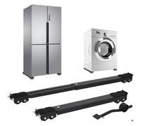 Support Machine à Laver avec Roues et Frein Base de Réfrigérateur Socle pour Lave-Linge Sèche-Linge Longueur Réglable