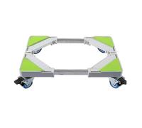 Support Machine à Laver Réglable 30cm-45cm Socle Linge Base de Sèche-linge avec 4 roulettes Socle Machine à Laver pour Électroménager Réfrigérateur Hauteur 10-12 cm